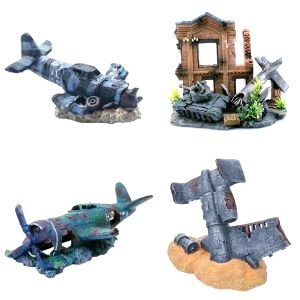 Decoration Aquarium Avion 4